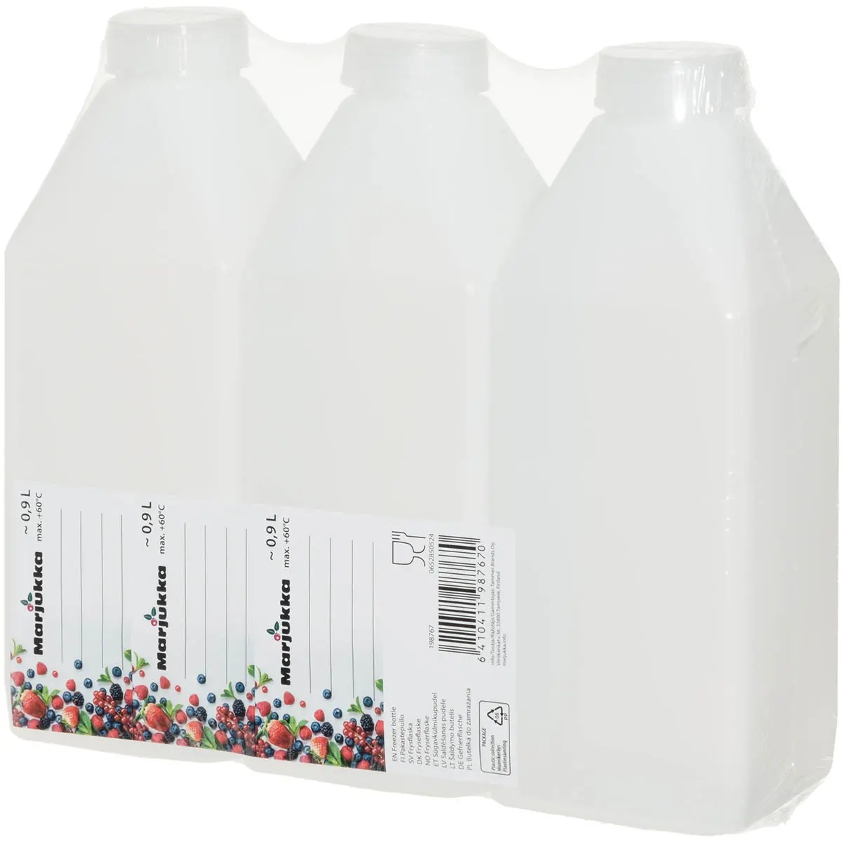 Pakkeflaske 0,9L 3stk - Opbevaringsbeholder - 6410411987670 - 0