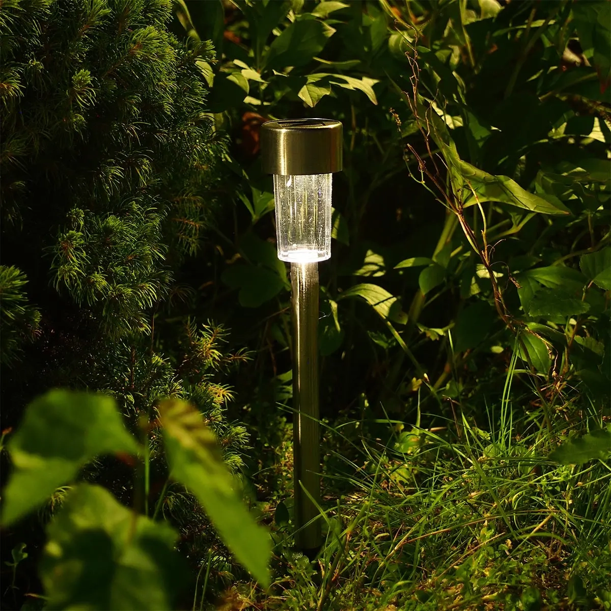 Solcellelampe Rør rustfrit stål - Solcellebelysning - 6410413039223 - 1