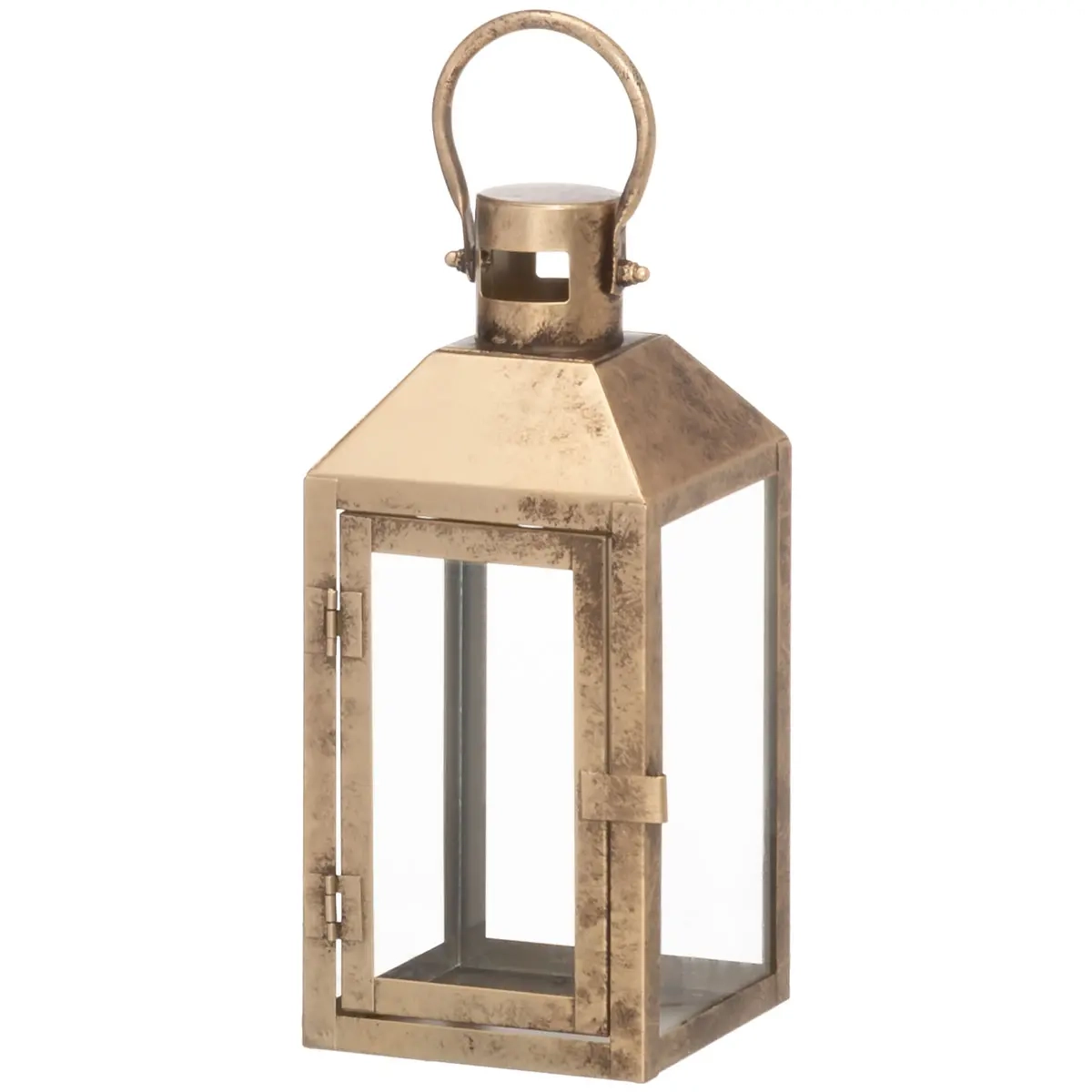 Lykta 4 Living Collection borstad guld 23,5 cm - Lyktor - 6410416507149 - 0