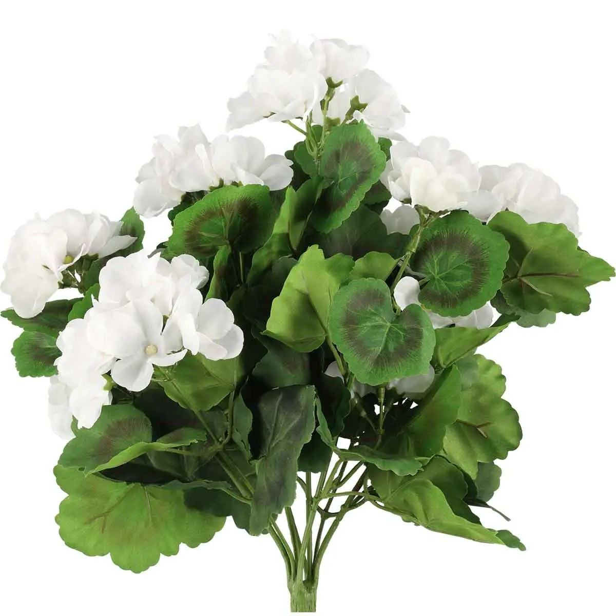 Pelargoniabukett vit 39 cm - Konstväxter och konstblommor - 6410416529868 - 1