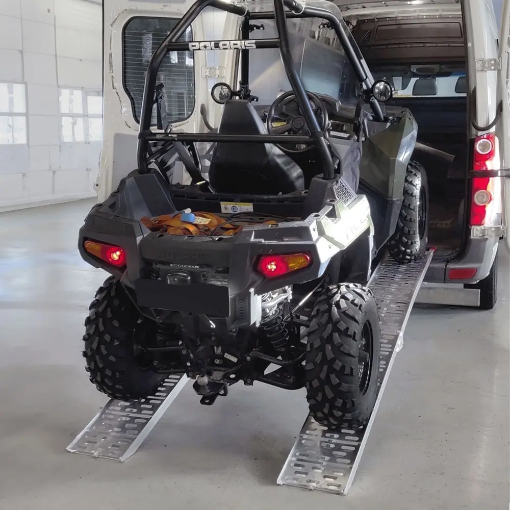 Körramppar av aluminium 680kg par/2st - ATV rampe og læsserampe - 6438140520081 - 3