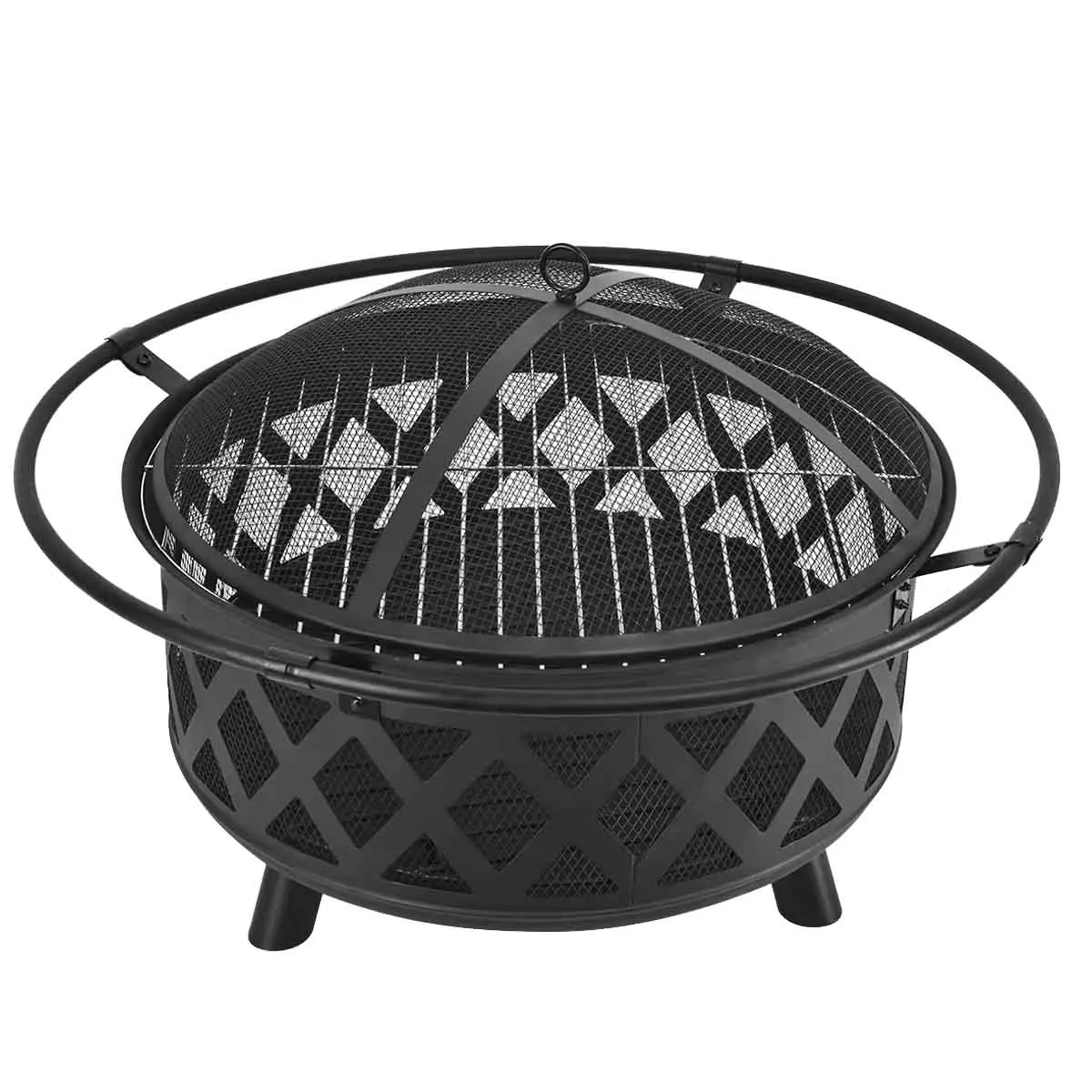 Eldstad Arvika 91 cm med grillgaller - Eldstad utomhus och eldfat - 6438168120591 - 3