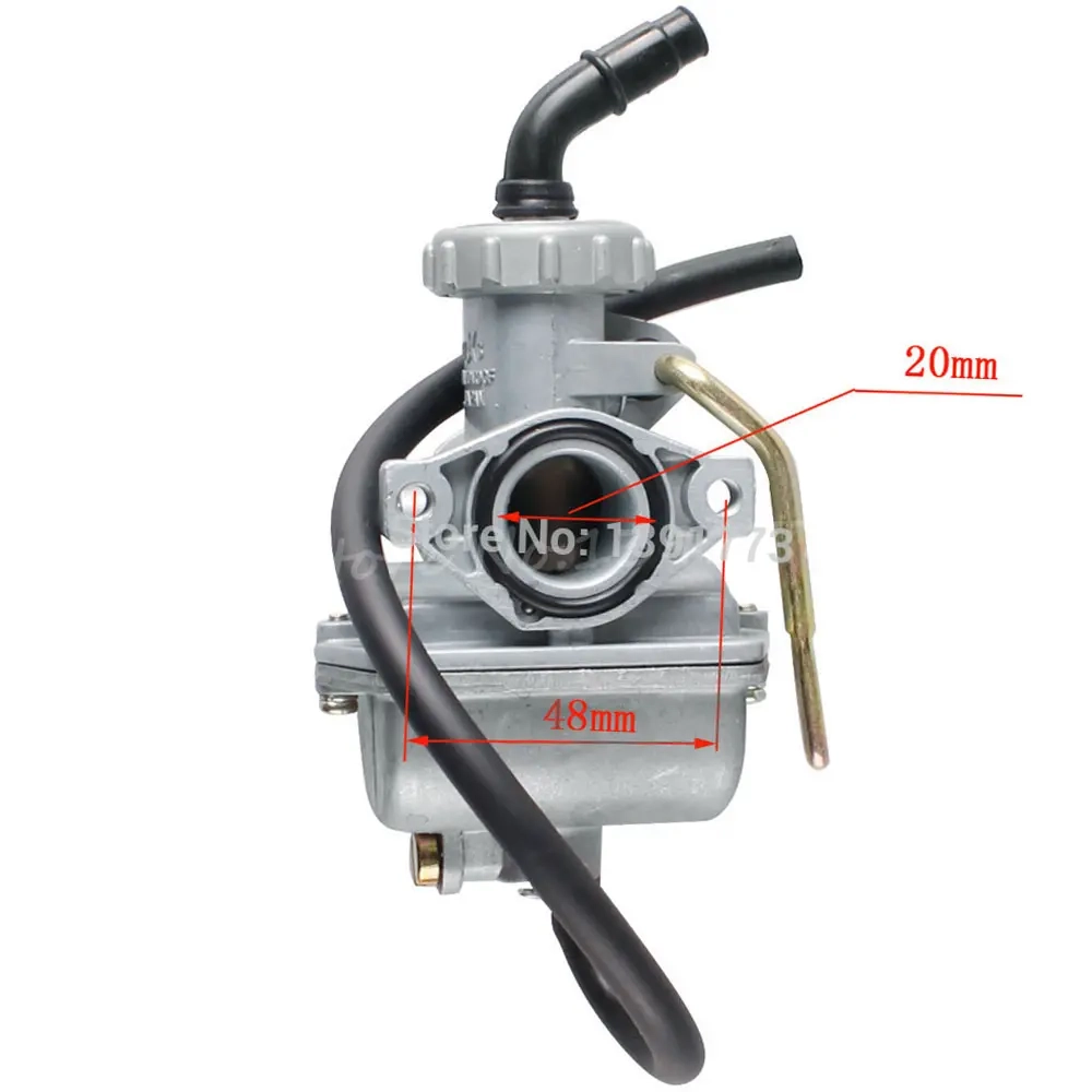 Karburator 20 mm passer til 50-110cc PZ20. - ATV karburator og indsugningsmanifold - 6438471025972 - 5