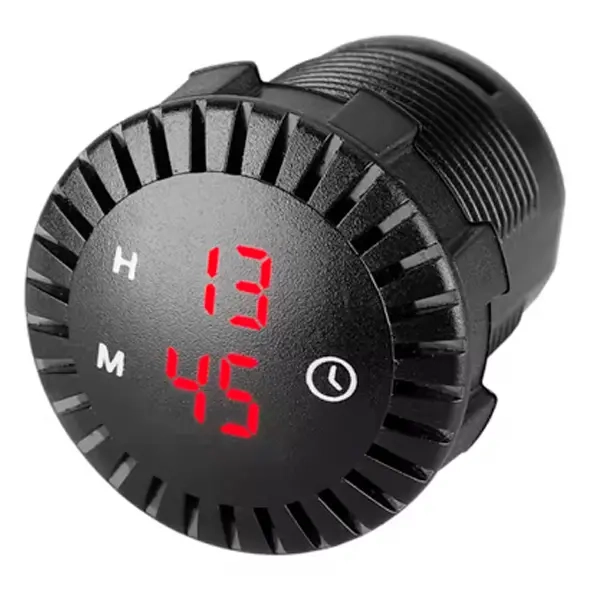 Digital klocka LED 12V 24V röd - Bilmätare och tillbehör - 6438471352986 - 0