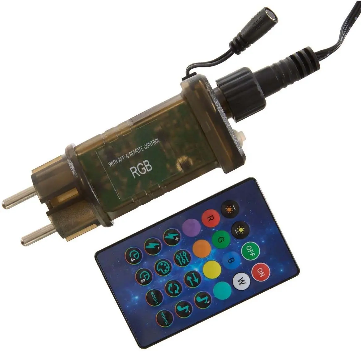 Ljusgran 150cm 154 led RGB svart - Julgranar - 8721037148856 - 1