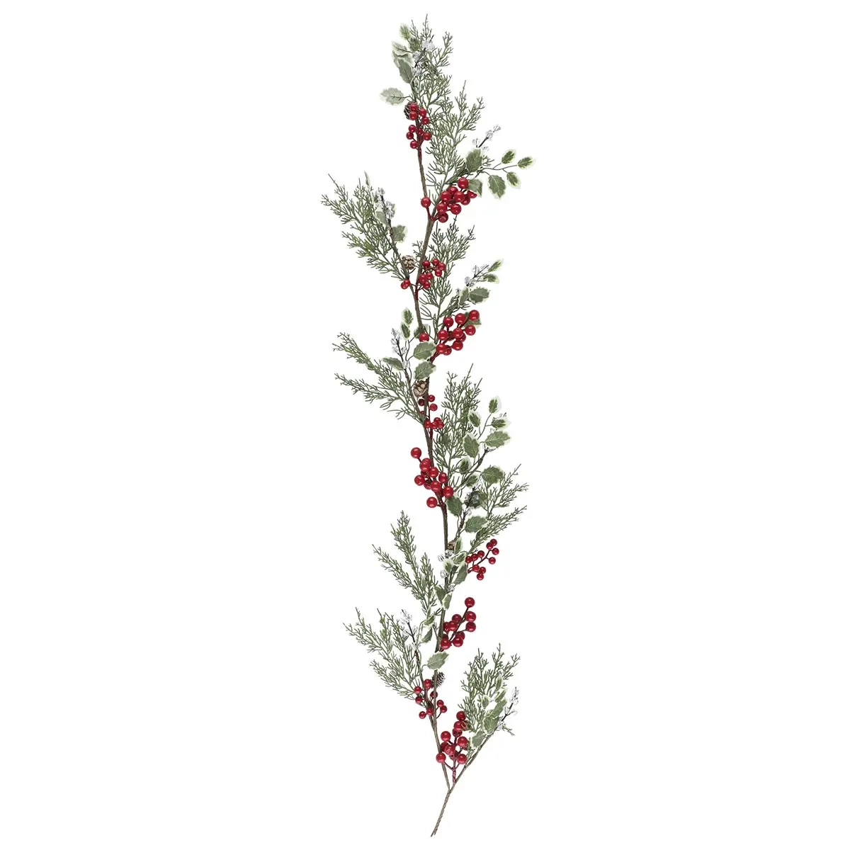 Barrklätterväxt Röda Bär 130 cm - Barrkransar och barrrgirlander - 6410416576565 - 2