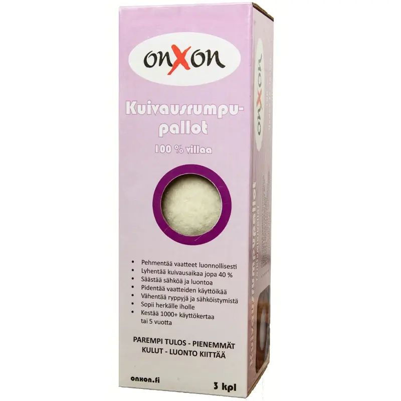 OnXOn Torktumlarbollar Ull 3-pack - Övriga rengöringsmedel - 6430024420555 - 0