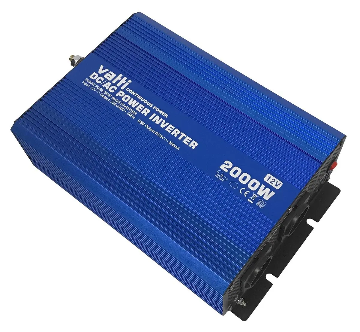 SELECTRO VÄXELRIKTARE SINUSVÅG 2000W 12V - Inverter för bilar - 6438168103136 - 0