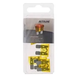 Platt säkring LED GM 20A 5 st gul - Säkringar och säkringshållare för bil - 6438255052002 - 0