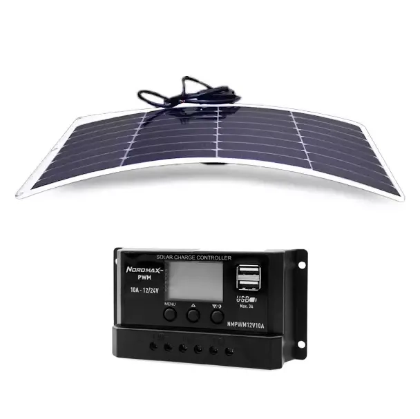 Solpanel 100W Mono + 10A 12V PWM l - Solpaneler - 6438471354539 - 0