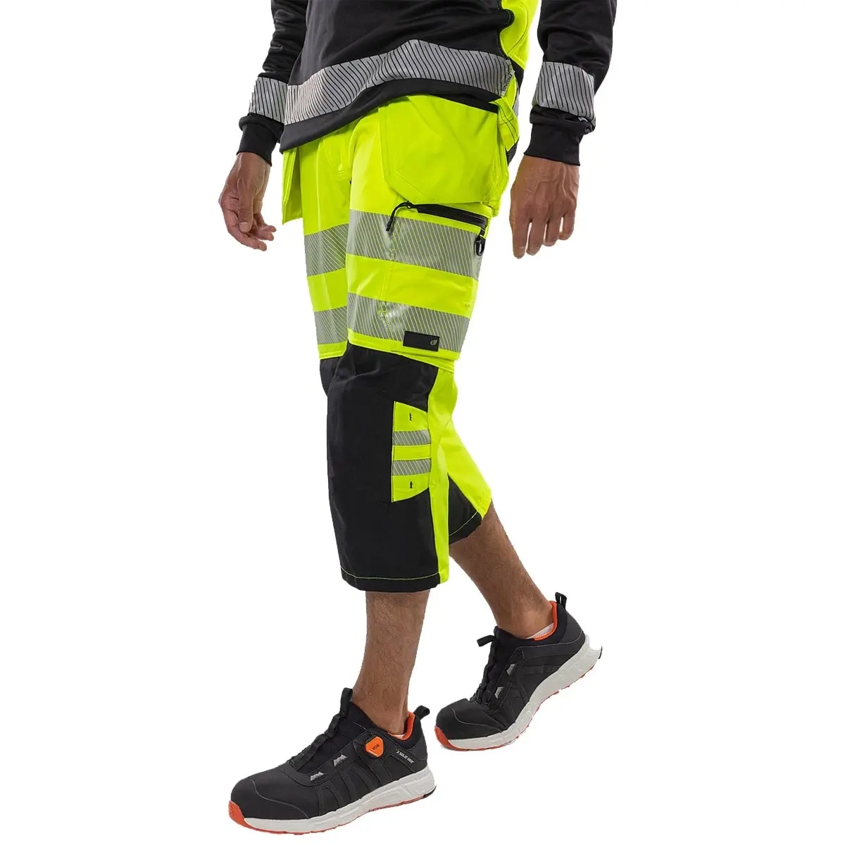 Piratbyxor Fristads High Vis Stretch 2666 GSTP C52 - Arbetsbyxor och arbetsshorts - 7322304195521 - 1