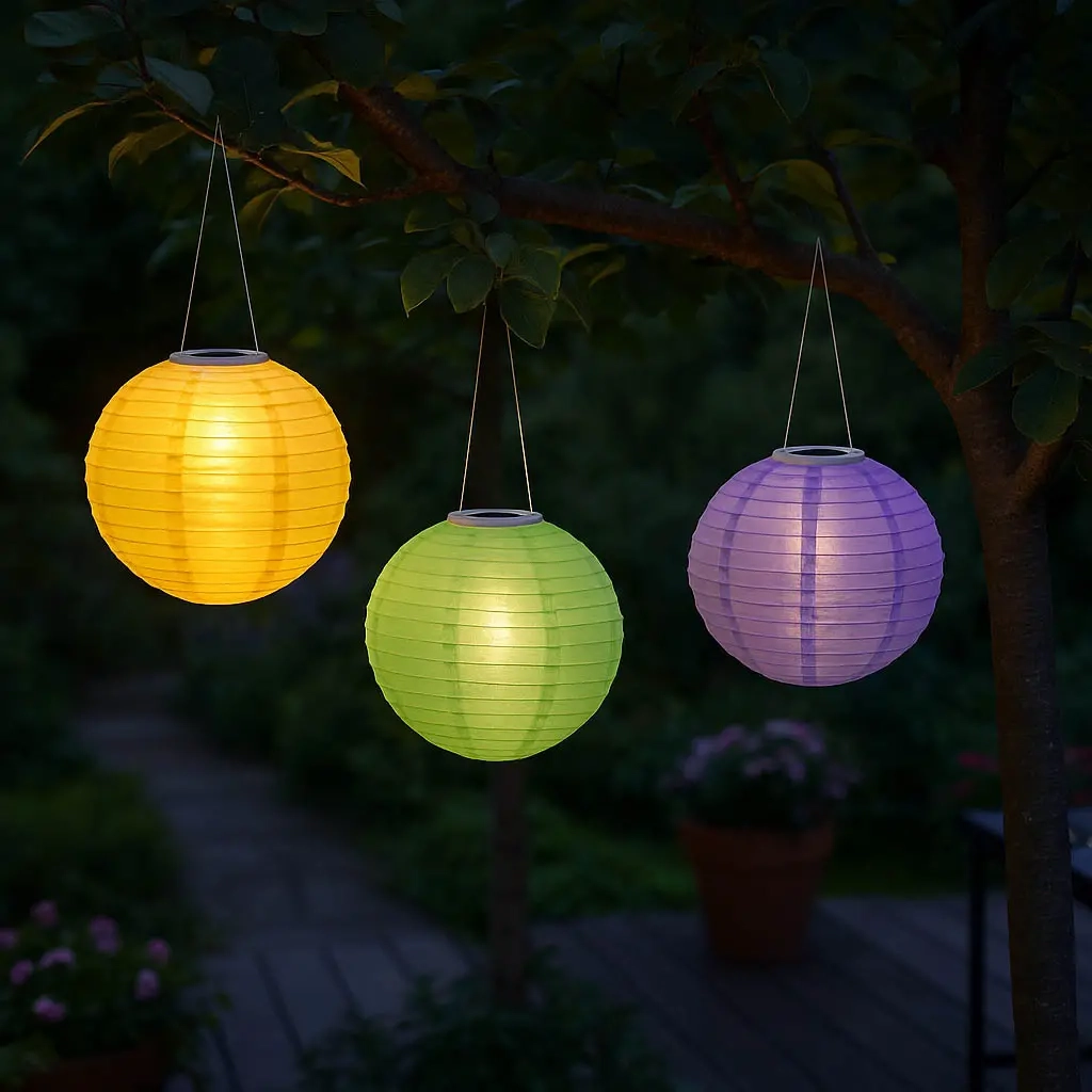 Solcellsdriven klotlampa Colour 28 cm, assorterad - Solcellslampor - 8720573981644 - 1