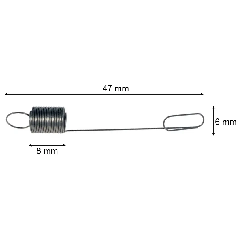 Regulatørfjeder B&S 60100, 61600, 80100 - Motordele til plæneklipper - 034761001747 - 1