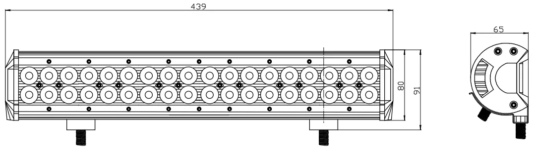 LED extraljuspanel 108W Combo 12