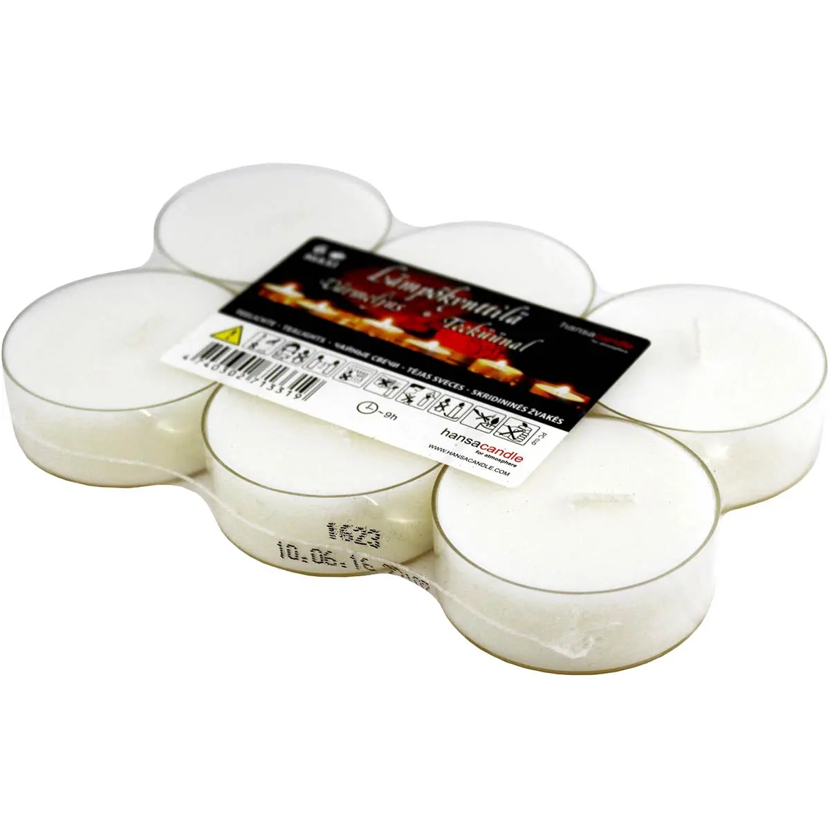 Värmeljus Maxi 9h Hansa Candle 6-pack - Oljeljus, facklor och marschaller - 4740302713319 - 0
