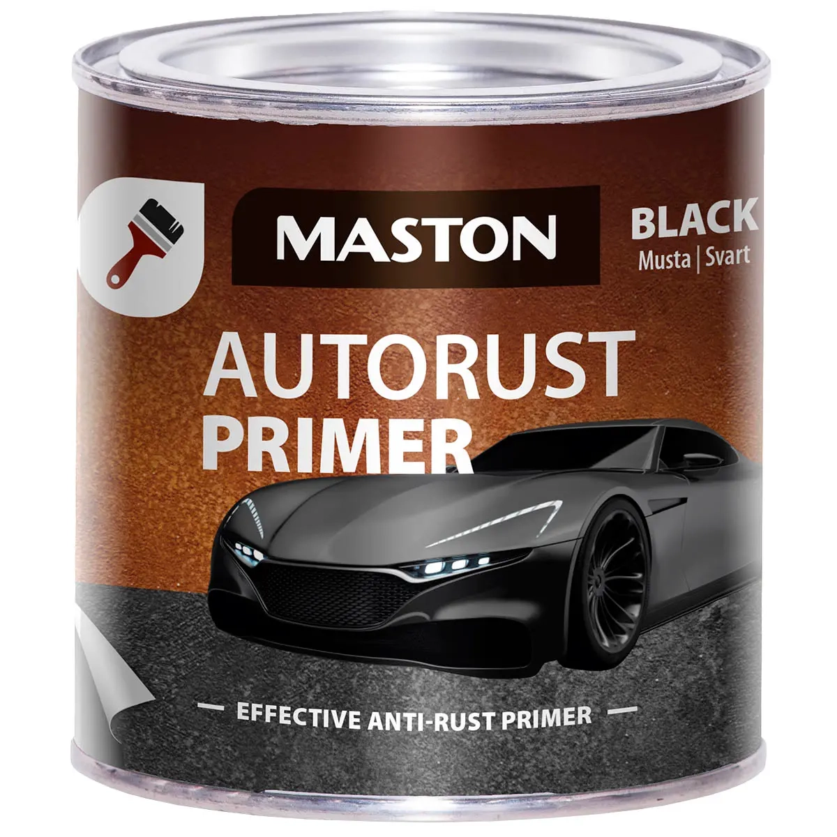 Mastepaint Auto Rust sort 250ml - Maling og spraymaling - 6412490042196 - 0