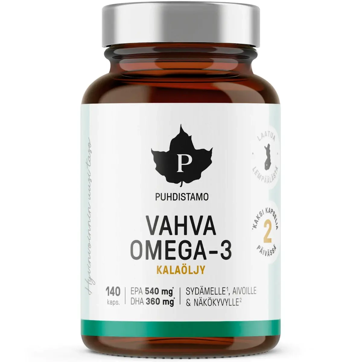 Omega-3 Stark 140 kapslar Pureness - Vitaminer och pulver - 6430028420810 - 0