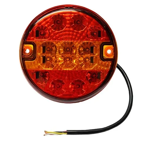 Baglygte Led blinklys, bremselys 12V-24V 140mm - Trailer baglygte - 6430050634711 - 0