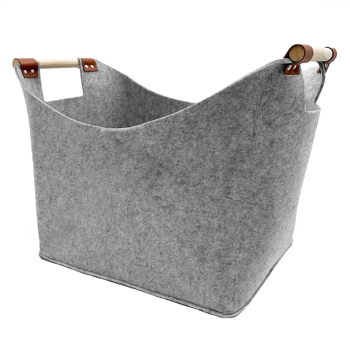 Savpose Soft Wood 55x25x25cm - Mørkbrun - Brændekurve og køkkenredskaber - 6438168115573 - 1