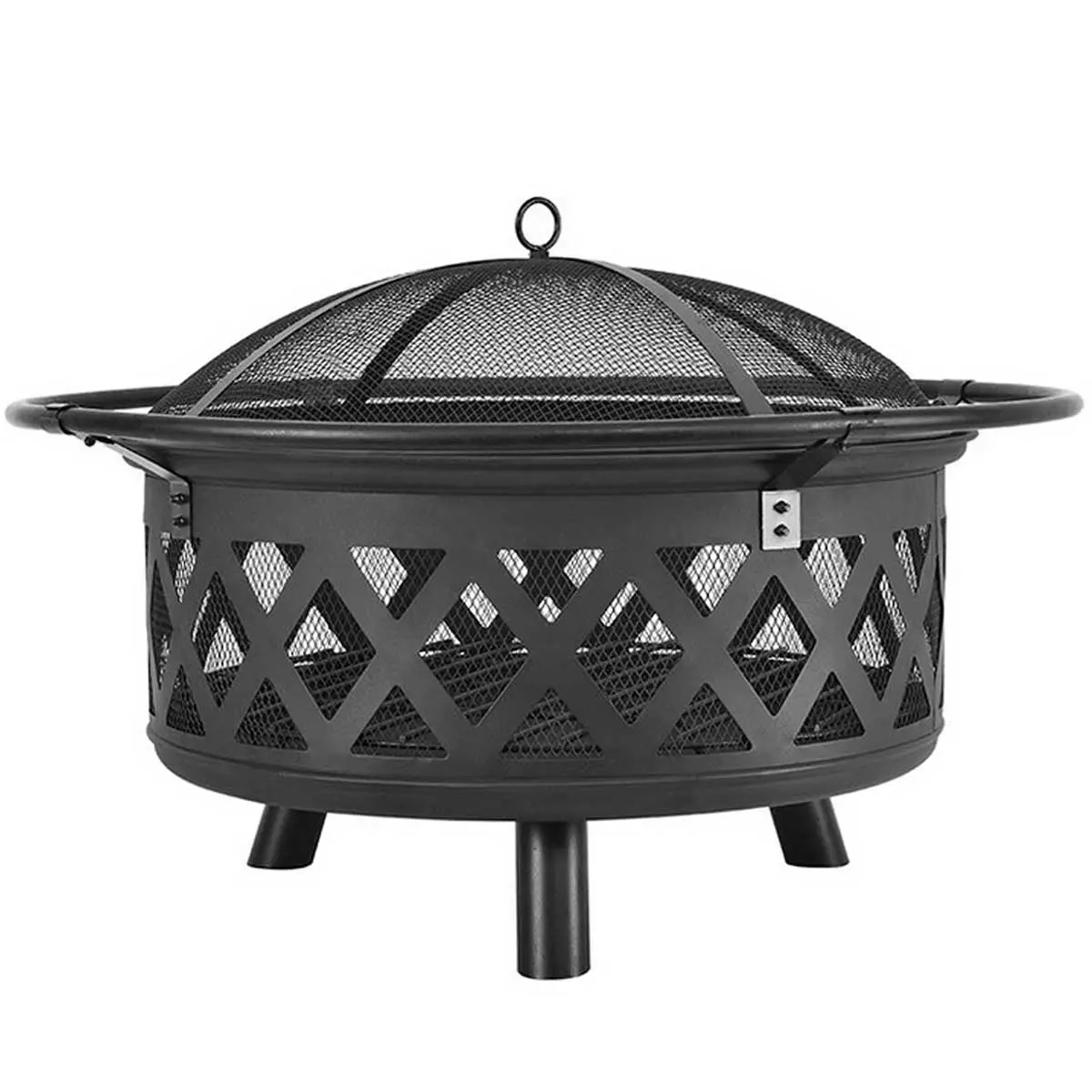 Eldstad Arvika 91 cm med grillgaller - Eldstad utomhus och eldfat - 6438168120591 - 0