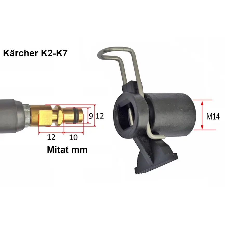Adaptrar Kärcher K2-K7 M14-F - Kopplingar och reservdelar för högtryckstvätt - 6438471292916 - 1