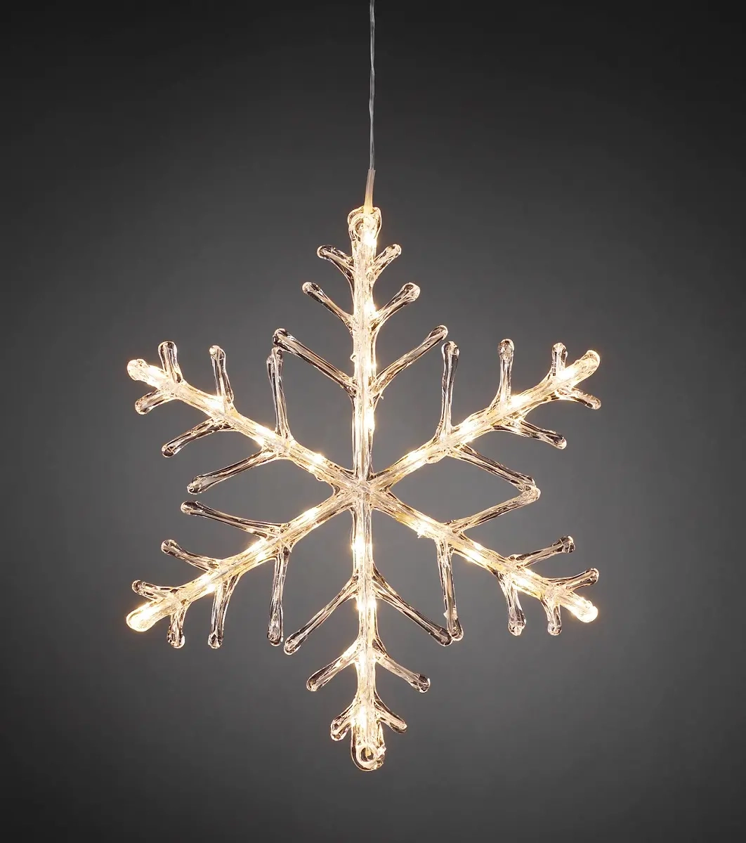 Snowflake 24led 40cm varmvit - Dekorationsbelysning - 7318304401038 - 3
