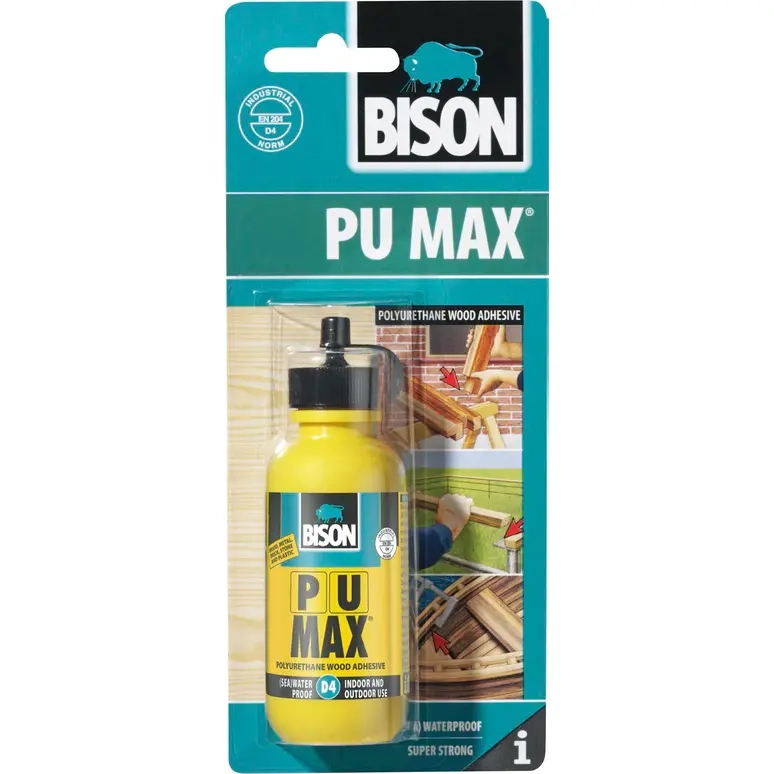 Bison trälim Max D4 75g - Trælim og polyurethanlim - 8710439169118 - 0