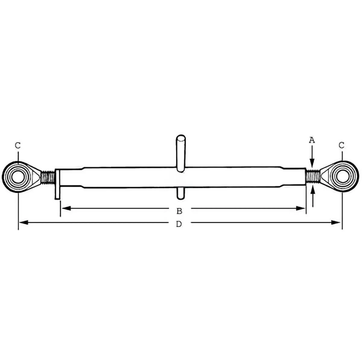 Tryckarm kula/kula 406 1 1/8