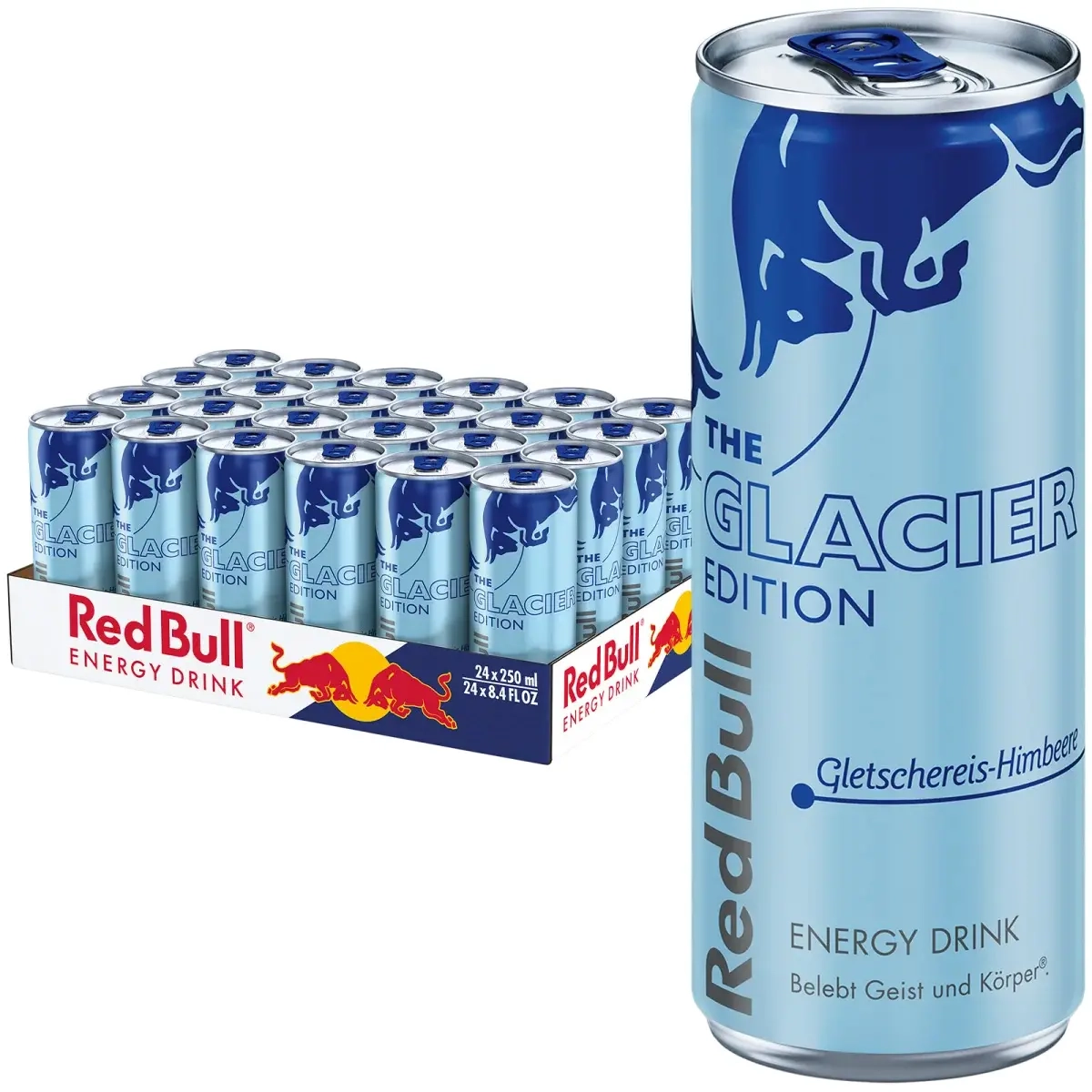 Red Bull Glacier Edition Raspberry 250ml 24-pack - Energidrycker - 9002490290016 - 0