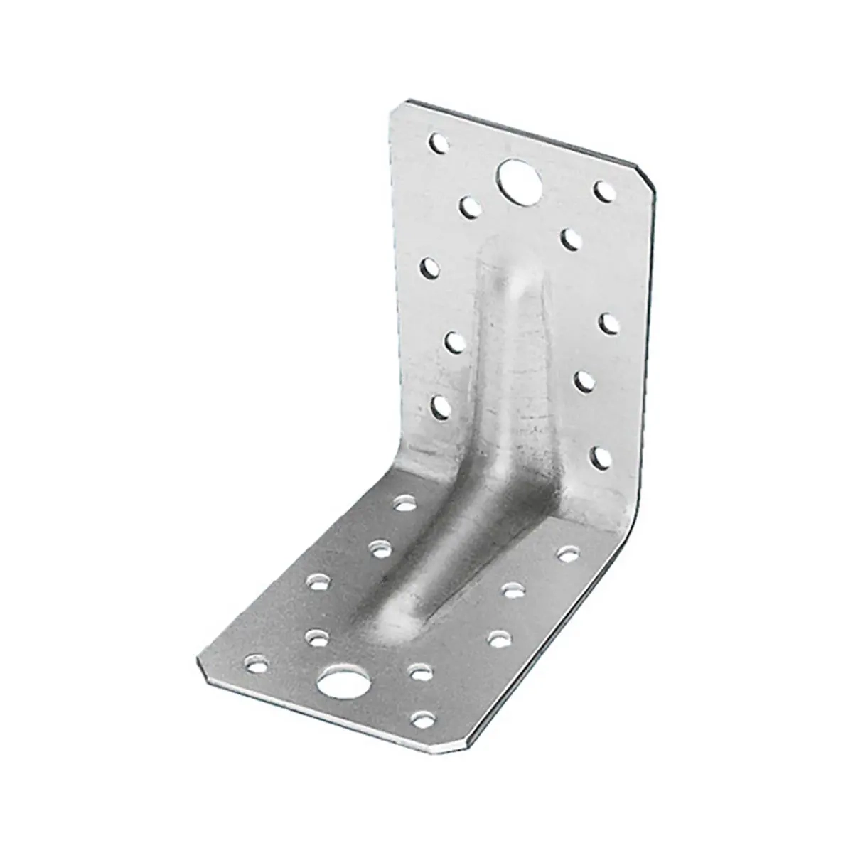 Vinkelplade ZN 90x90x2,5x65 mm forstærket - Vinkeljern og perforerede plader - 4052703996469 - 0