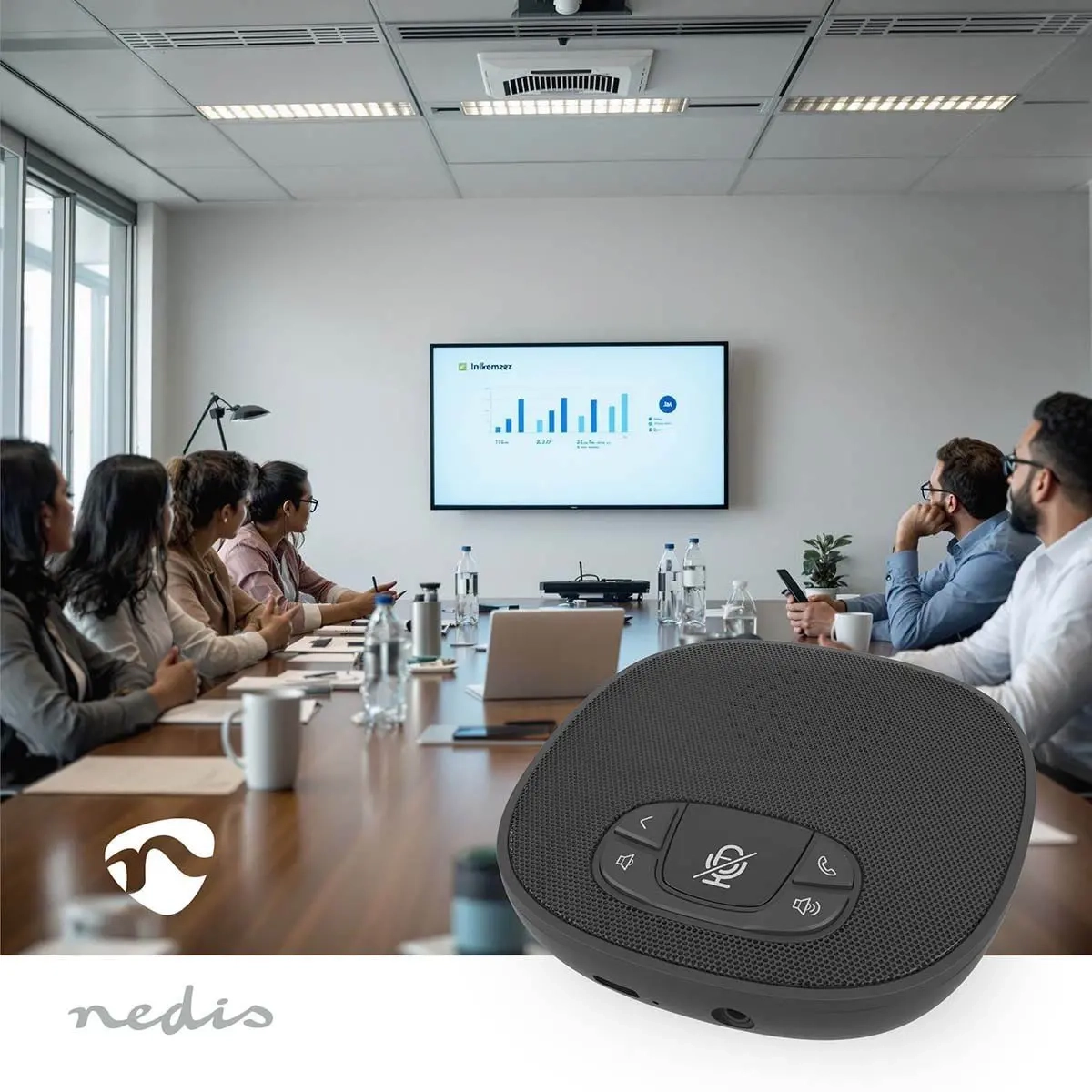 Konferenshögtalare Nedis Bluetooth 15W - Högtalare - 5412810478262 - 1