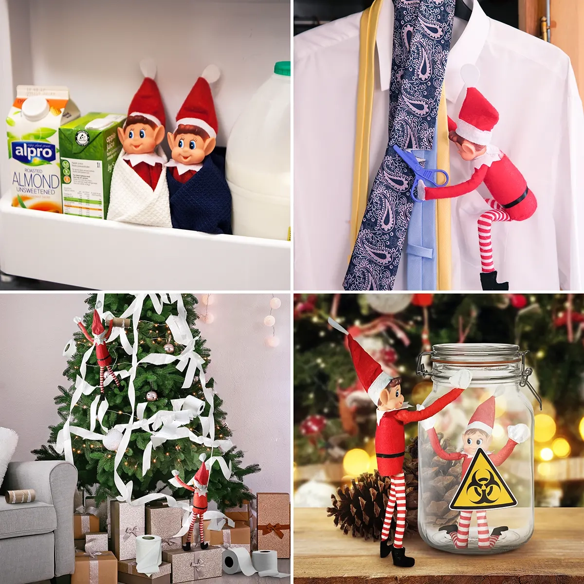 Elves Behavin' Badly Elfie-tomten 30 cm - Julemænd og pynt - 6410416008578 - 3