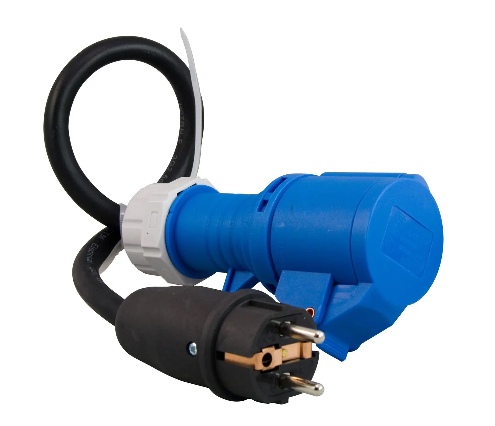 Adapter husvagn jordad 0,5m - Släpvagn adapter - 6438140270801 - 0