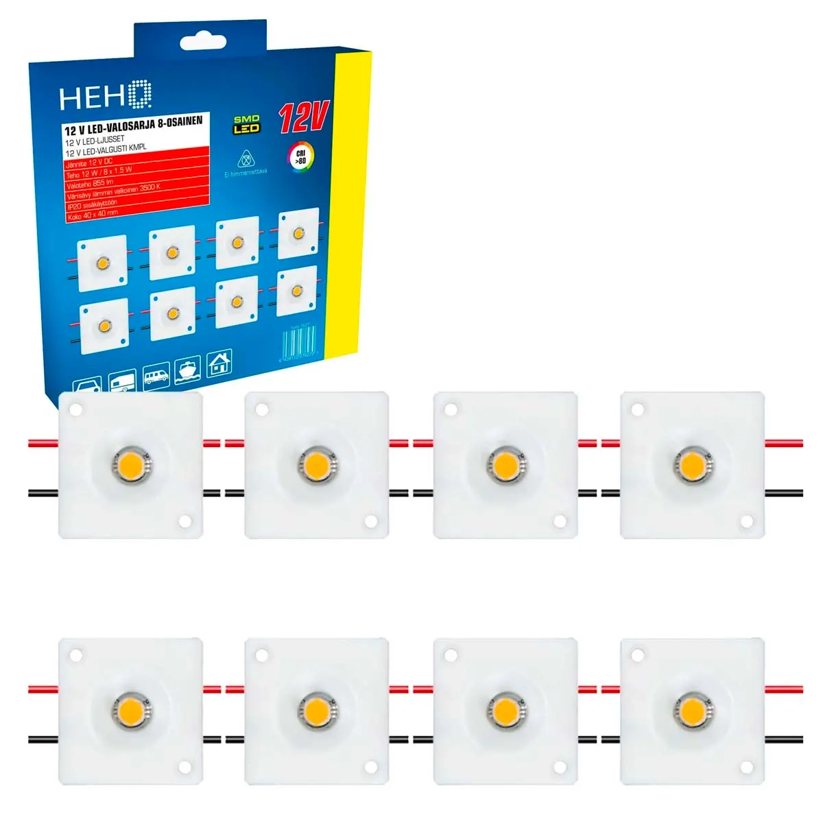 LED SPOT SERIEN 12V 8st - Eltillbehör till husvagn och husbil - 6438152076279 - 1