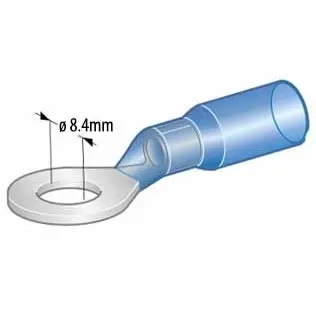Krympringskontakt M8 1,5-2,5mm2 5 st p - Krympslangar och elmaterial - 6438255200694 - 1