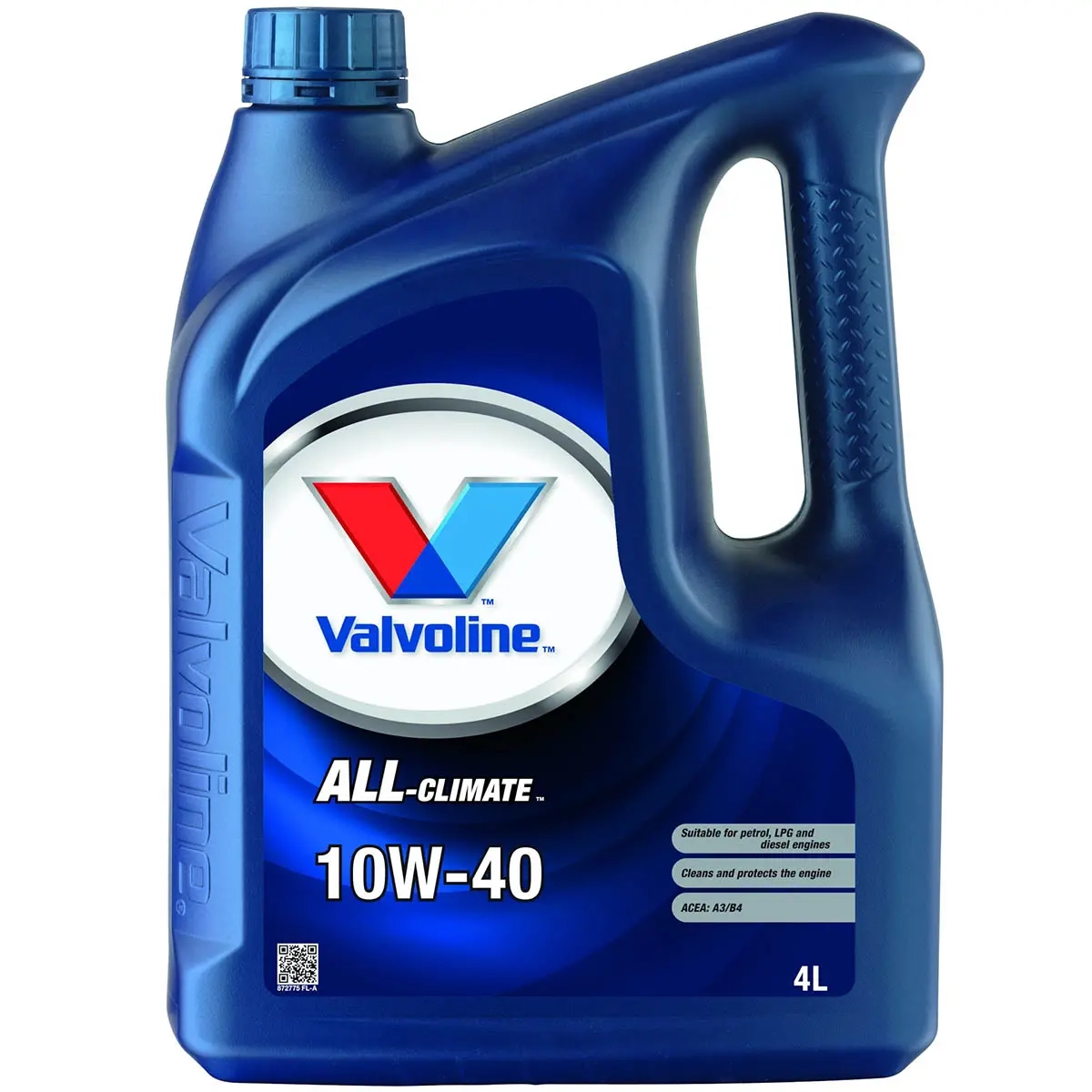 Valvoline motor Allklimat 10W40 4L - Motorolja för bil - 8710941018829 - 0