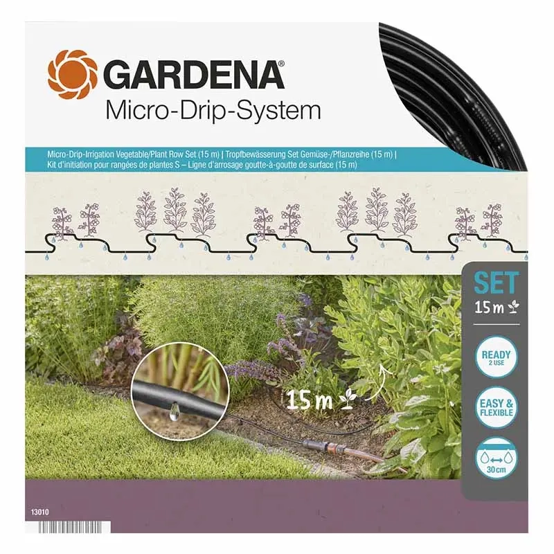 Gardena Micro-Drip-System S vandingssæt - Vandslanger - 4078500018241 - 0