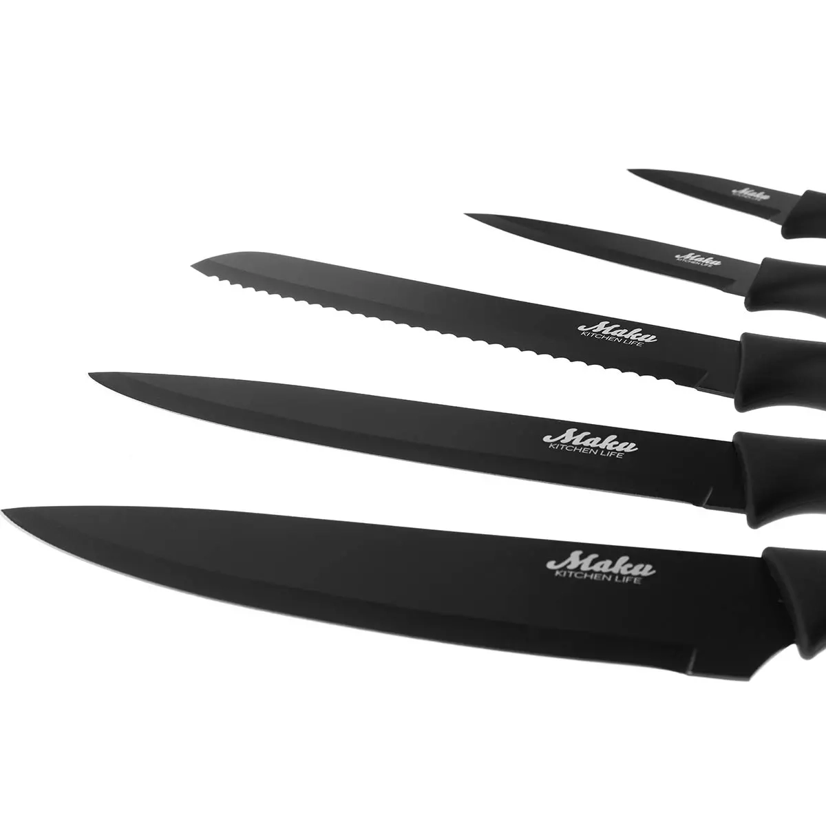 Knivset stål 5 st Maku - Köksknivar, saxar och skärare - 6410412703101 - 1