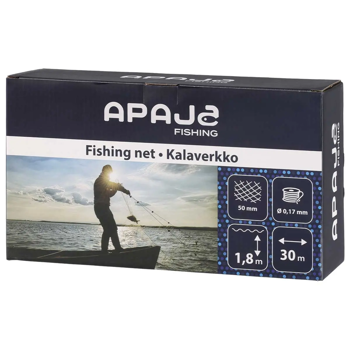 Fisknät 50mm 0,17mm 1,8m x 30m - Fiskenät - 6410416239309 - 4