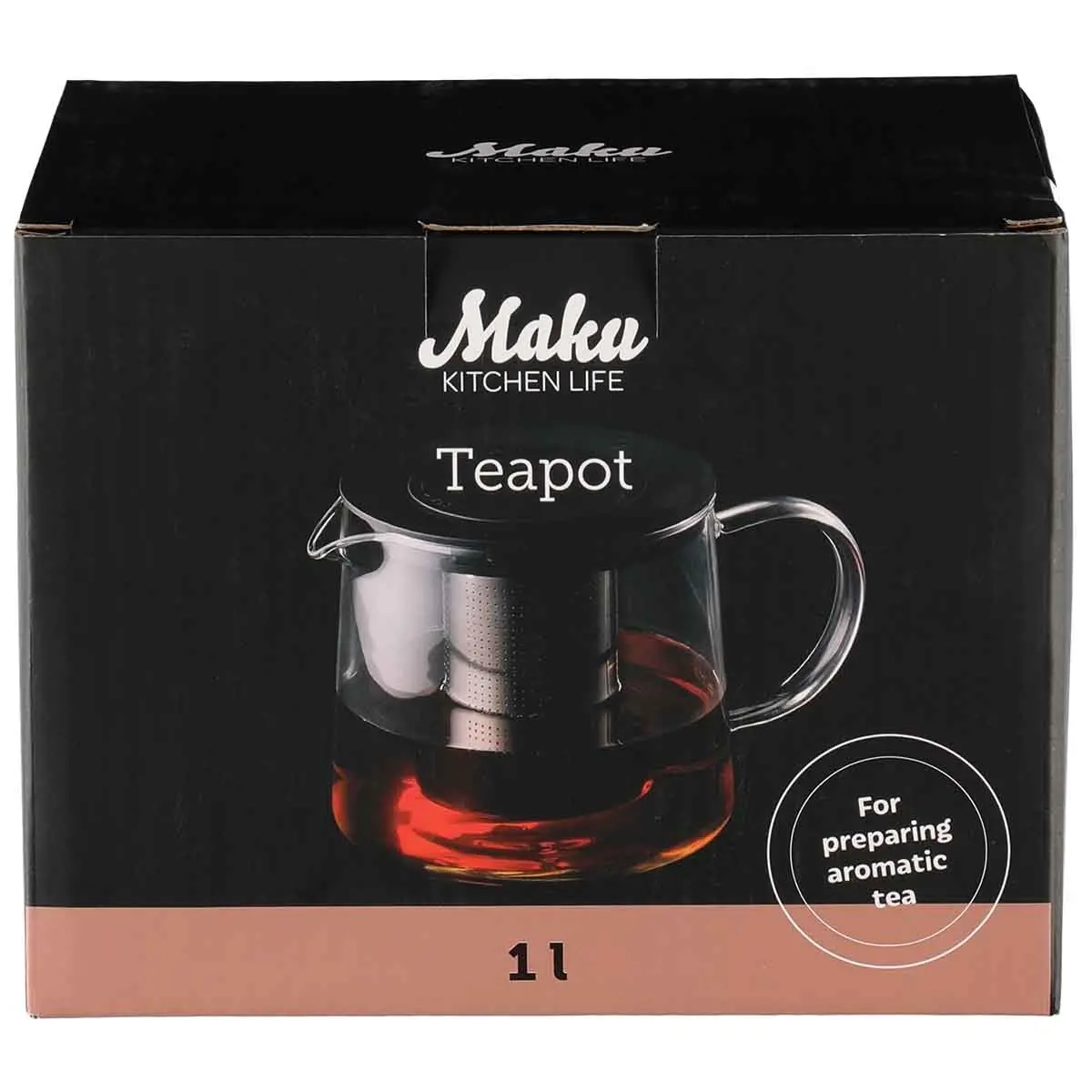 Teekande 1 L - Tilbehør til kaffe og te - 6410416419237 - 1