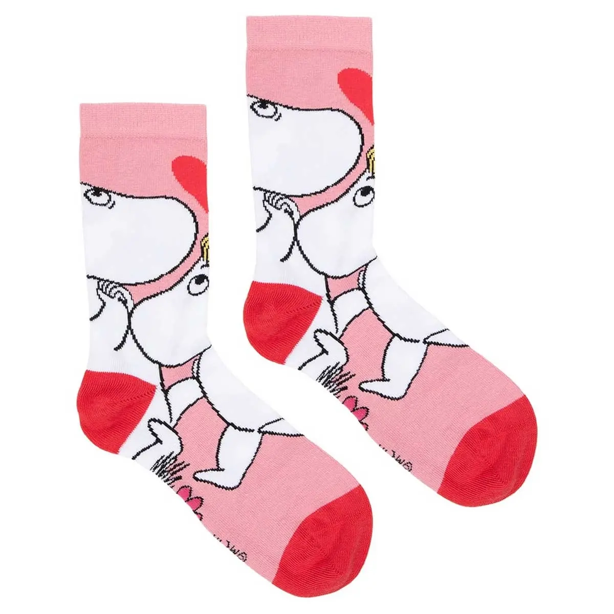 Mumin strumpor Mumintrollet & Snorkfröken rosa 39-41 - Strumpor och bälten - 6416844170894 - 1