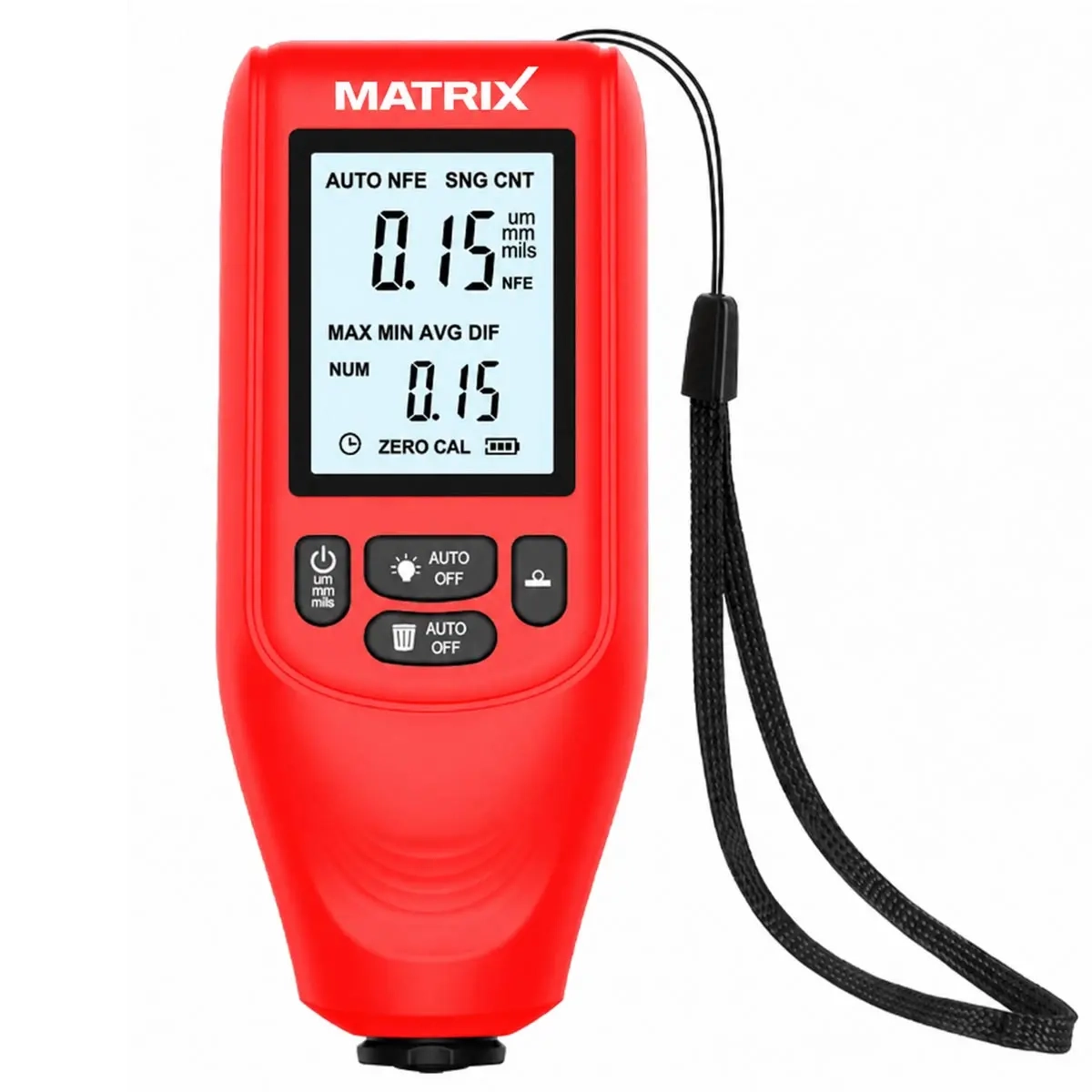 Lacktjockleksmätare Matrix Fe/NFe 0–2000 µm - Multidetektor och fuktmätare - 6418536040829 - 0