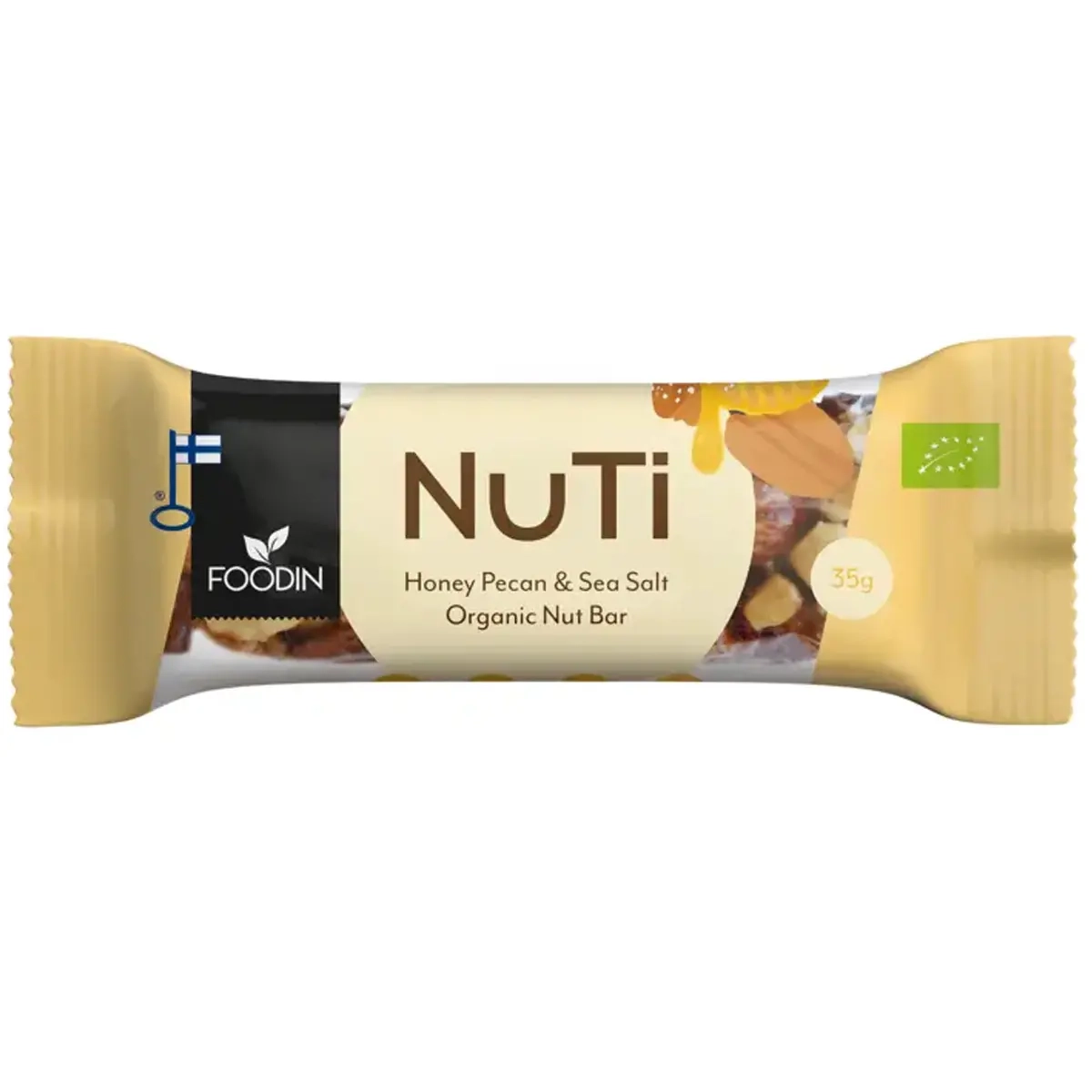 NUTI Honey Pecan Sea Salt nötbar 15 × 35 g - Choklad-, lakrits- och proteinbars - 6430048237443 - 2