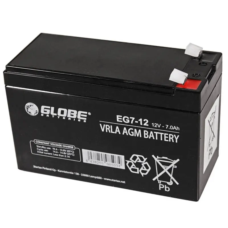 BATTERI VRLA 7Ah 12V MP GEL 151x65x100 +/- - Småmaskin batterier 5-10Ah - 6438255985034 - 0