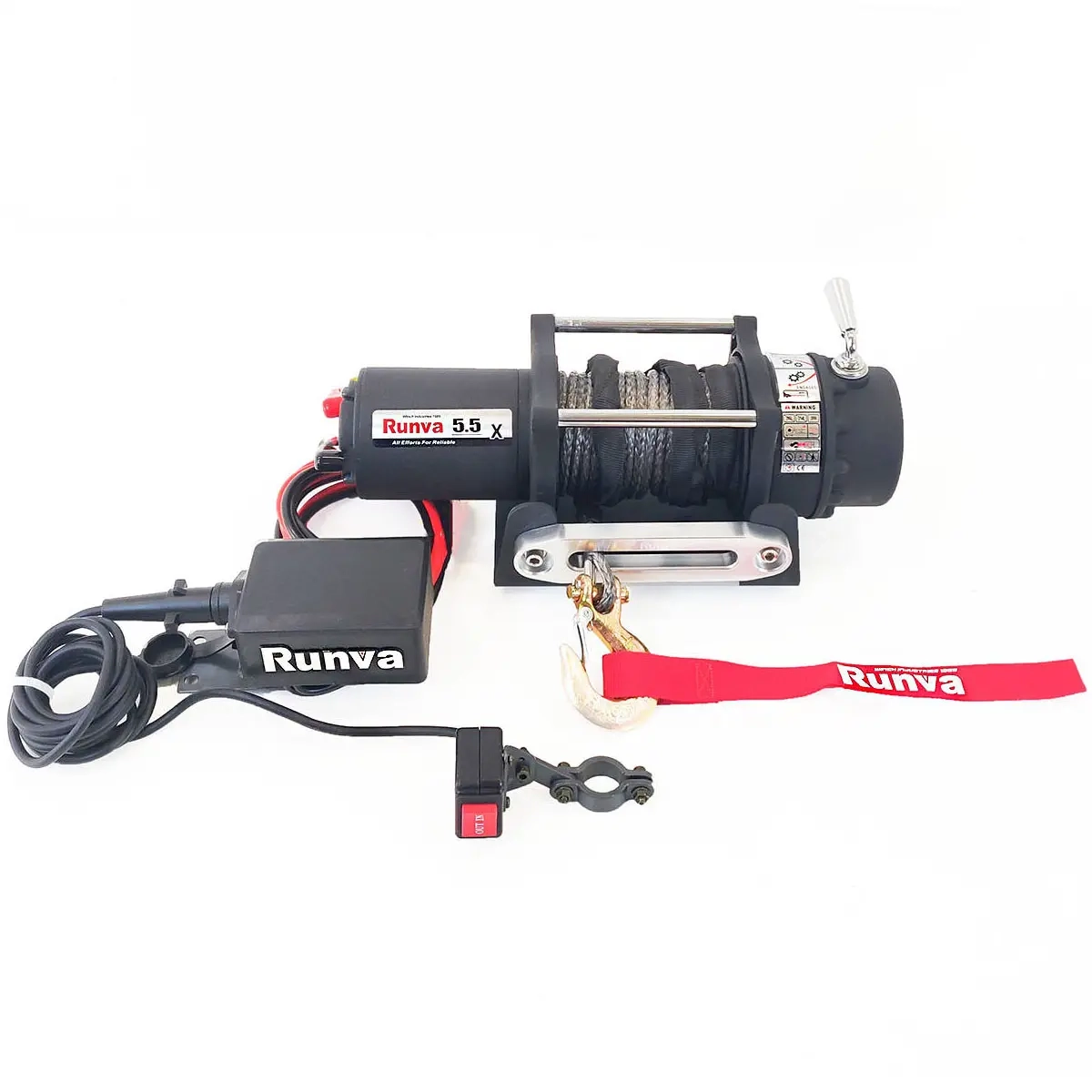 Vinsch Runva 2495kg 5500lbs med rep - Vinschar till ATV - 6438471002843 - 0