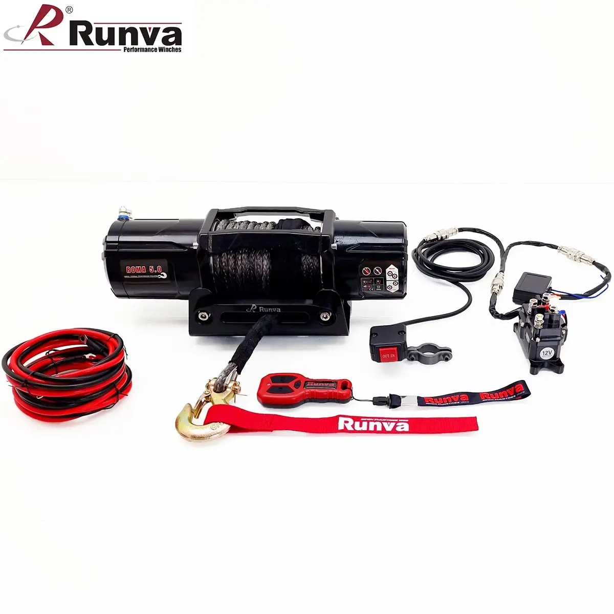 Vinse Runva Roma 5000 2268kg med reb - ATV spil - 6438471017625 - 0