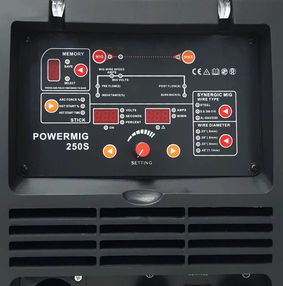 Powermig 250S svejsemaskine 250A/400V - Mig svejsemaskiner - 6438471028447 - 3