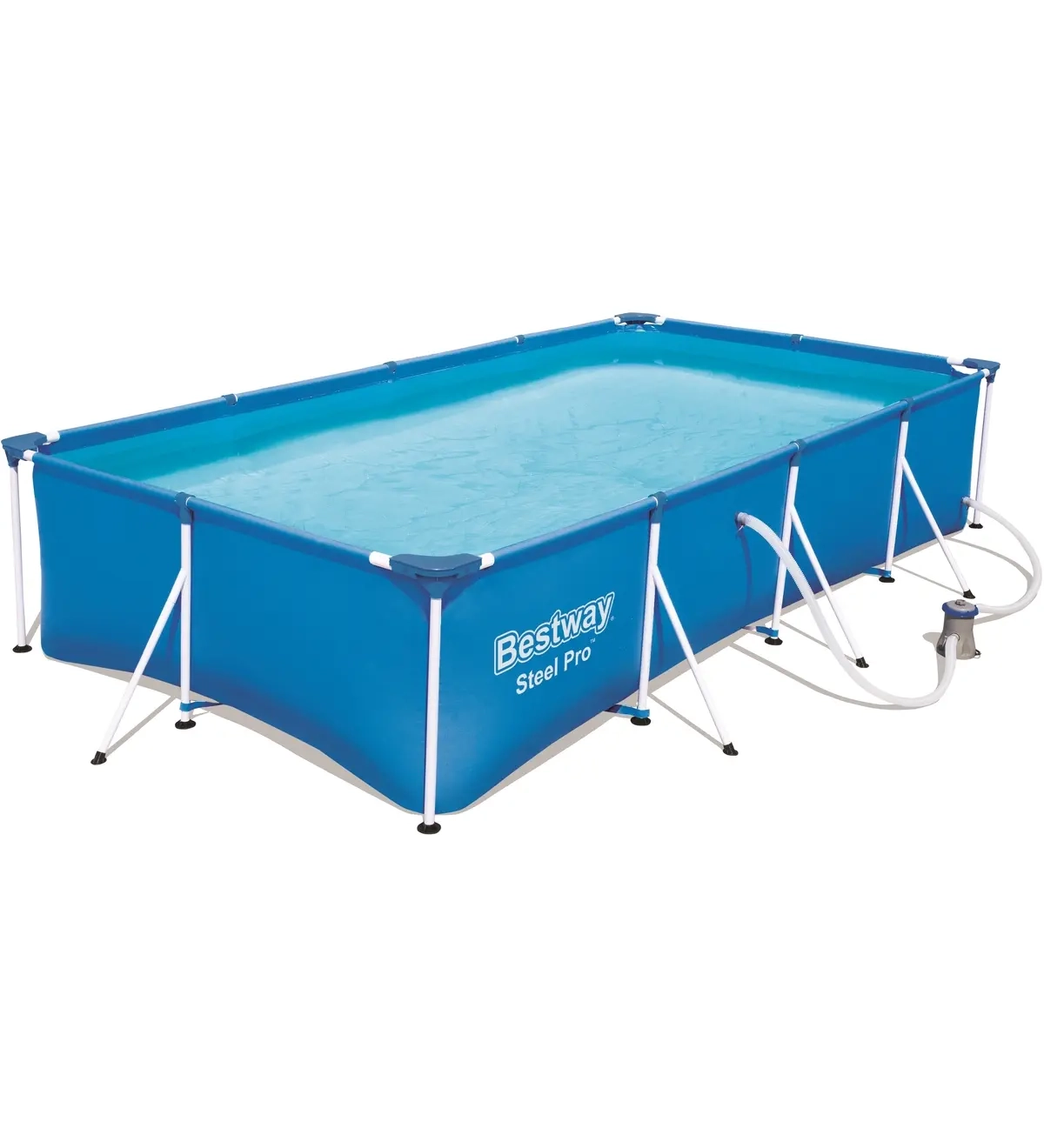 Udendørs pool Steel Pro 400x211cm Bestway - Svømmehaller og pooltilbehør - 6941607328071 - 0
