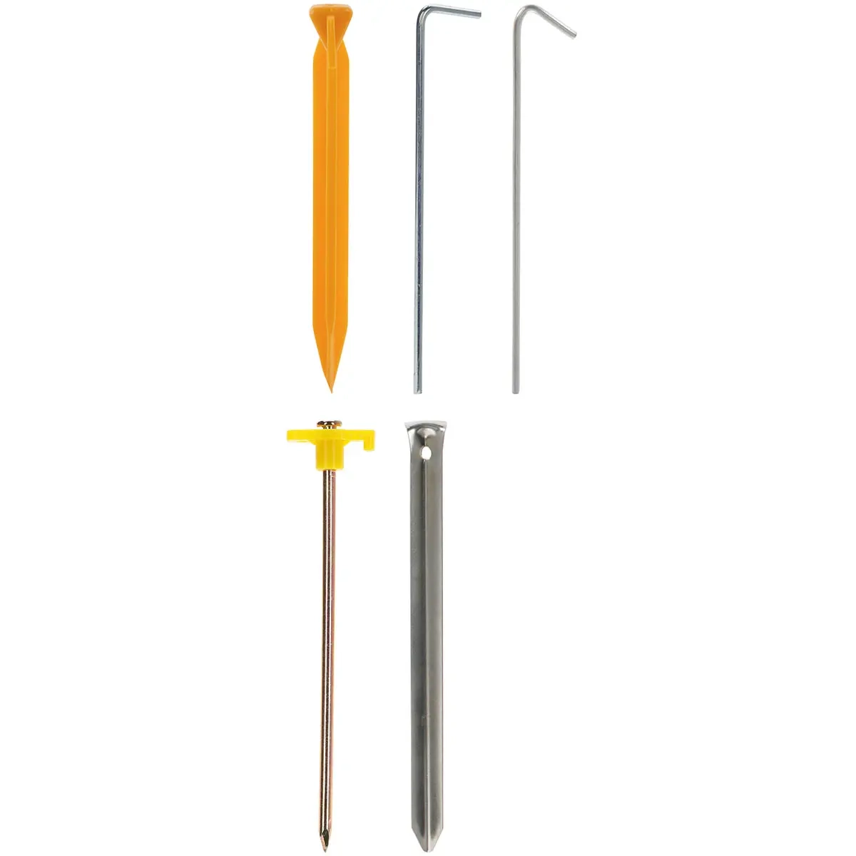 Teltstænger 6 stk. assorteret - Camping - 8711295997808 - 0