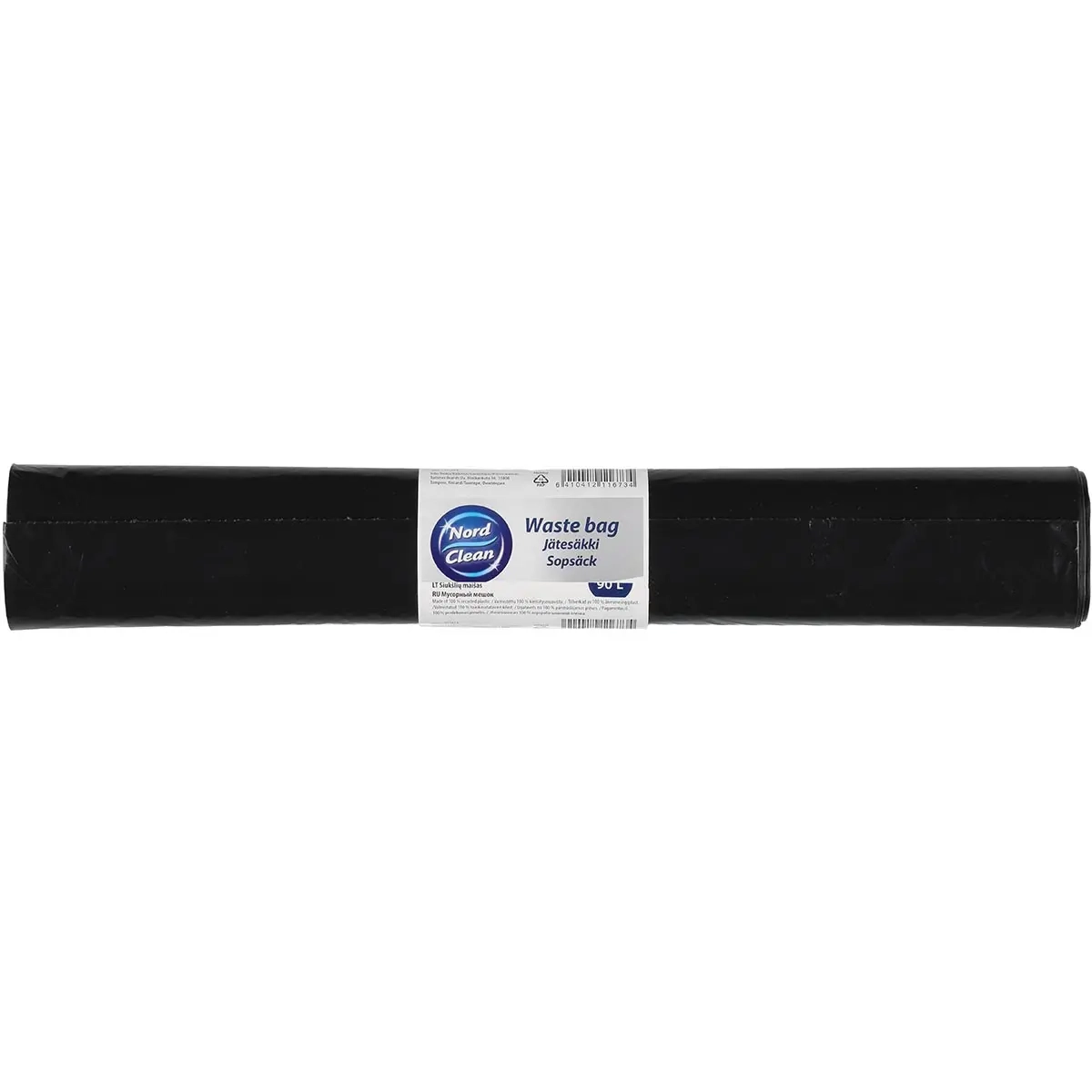 Affaldssæk 90L 10 stk sort - Affaldssække og affaldssække - 6410412116734 - 0